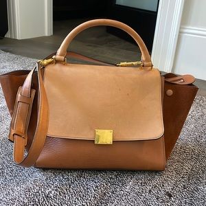 Celine Trapeze bag in tan